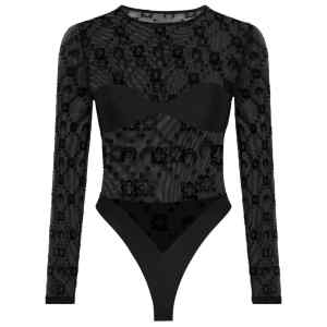 Marine Serre Moonogram pattern Moonogram bodysuit