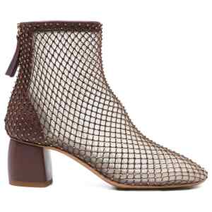 Forte Forte Strass mesh ankle boots
