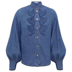 Zimmermann Denim applique shirt