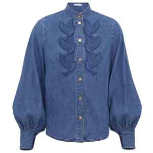 Zimmermann Denim applique shirt