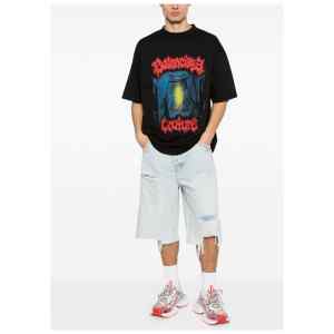 Balenciaga Printed cotton t-shirt