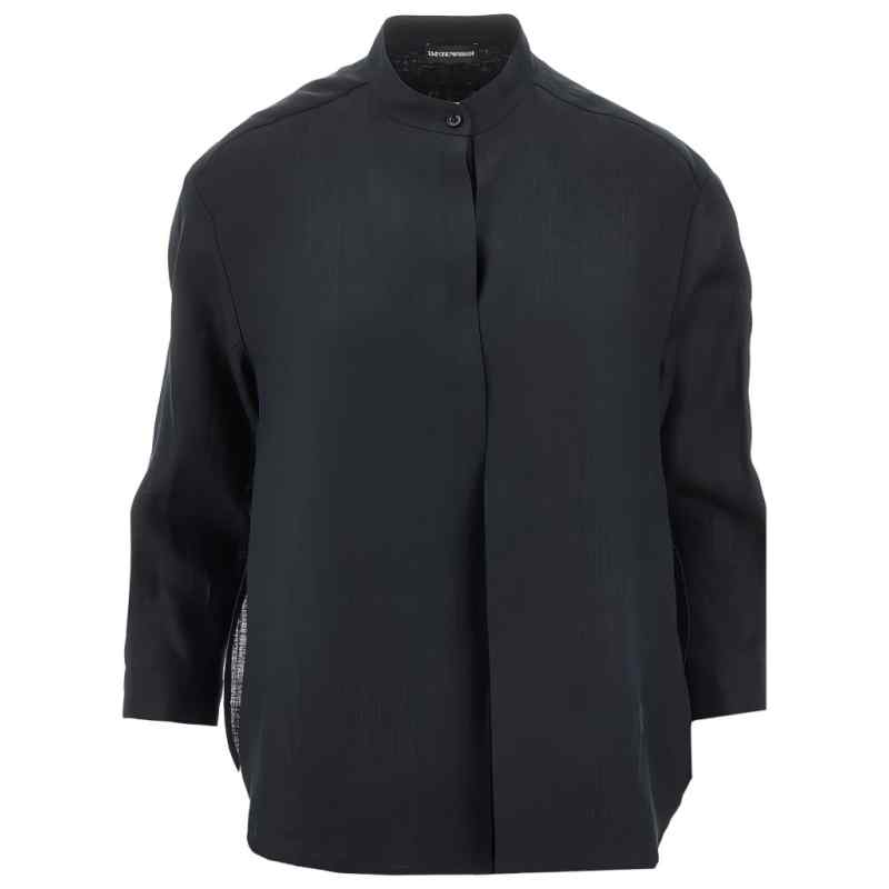 190186418-ss26-earmanimain-ew003325te14012ub115 Emporio Armani Linen shirt