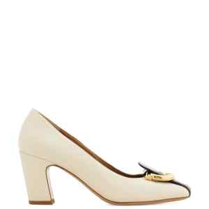 Ferragamo Gancini block heel pump