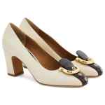 Ferragamo Gancini block heel pump
