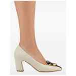 Ferragamo Gancini block heel pump