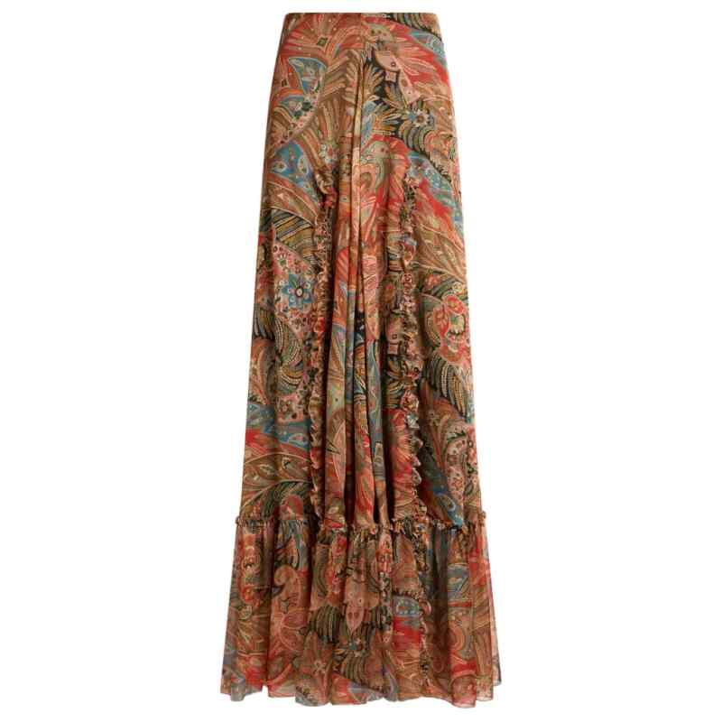 Etro Printed long skirt