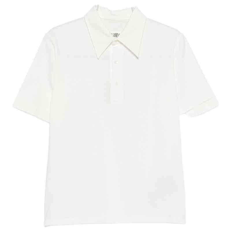 MM6 Maison Margiela Logo cotton polo shirt