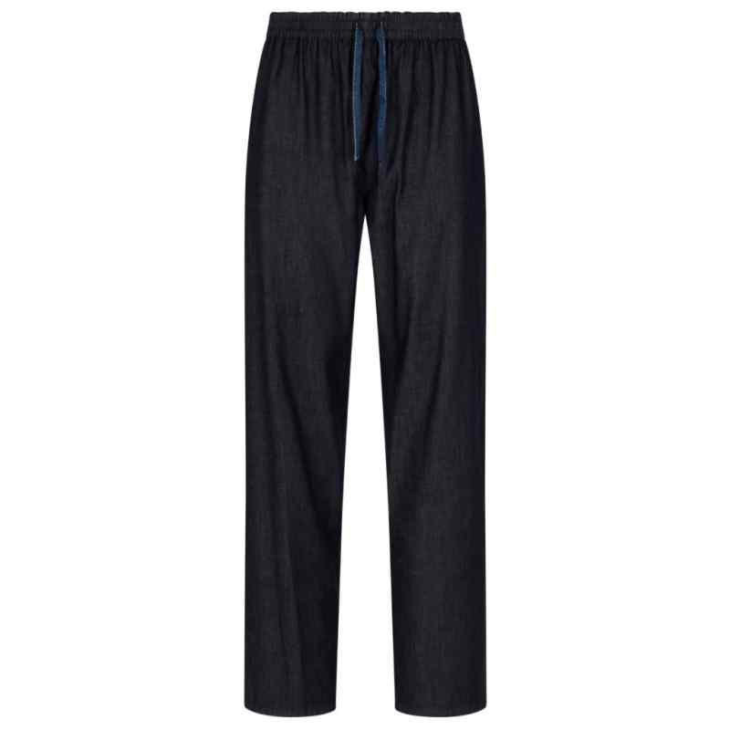 190188228-ss26-earmanimain-ew004102af21075mb001 Emporio Armani Denim cotton trousers