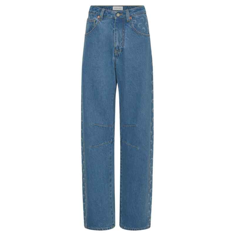 Marine Serre Baggy fit denim jeans