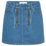 Marine Serre Denim mini skirt