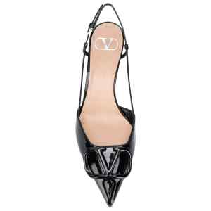 Valentino Garavani VLogo Signature leather slingback pumps