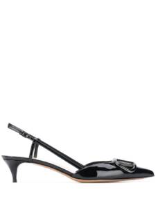 Valentino Garavani VLogo Signature leather slingback pumps
