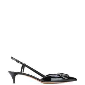 Valentino Garavani VLogo Signature leather slingback pumps