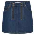 Marine Serre Denim mini skirt