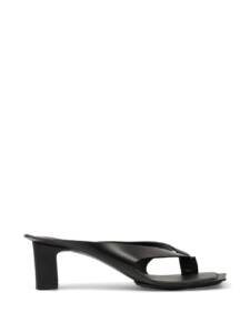 MM6 Maison Margiela T-Strap Block Heel Sandals