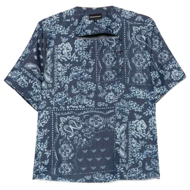 Emporio Armani Floral Print Cotton Top