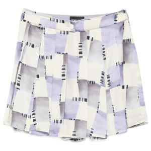 Emporio Armani Abstract Print Pleated Shorts
