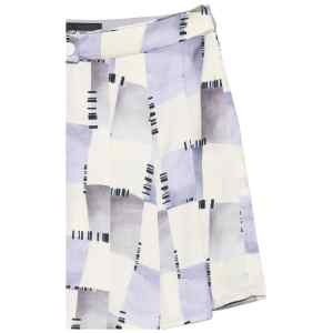 Emporio Armani Abstract Print Pleated Shorts