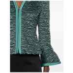 Emporio Armani Wave Pattern Zip-Front Jacket