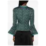 Emporio Armani Wave Pattern Zip-Front Jacket