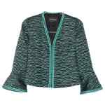 Emporio Armani Wave Pattern Zip-Front Jacket