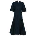 Jacquemus V-neck button fastening La Robe Moisson midi dress