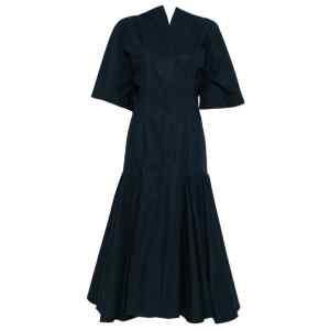 Jacquemus V-neck button fastening La Robe Moisson midi dress