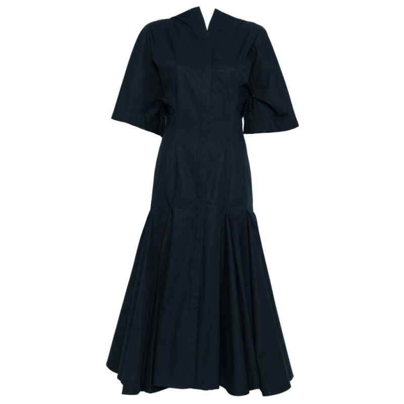 Jacquemus V-neck button fastening La Robe Moisson midi dress