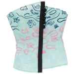 Emporio Armani Floral Embroidery Strapless Top