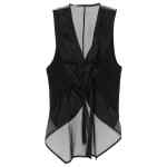 Emporio Armani V-neck sleeveless rear strap detail pointed hem