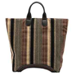 Emporio Armani Striped Tote Bag
