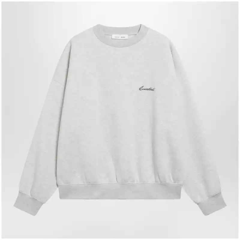 Fear of God Essentials Signature SS26 crewneck sweatshirt in fleece oatmeal
