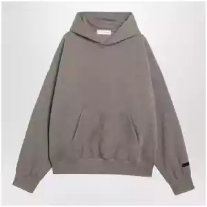 Fear of God Essentials Taupe cotton fleece hoodie