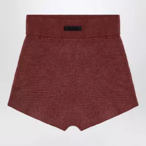Fear of God Essentials Burgundy Honeycomb Short