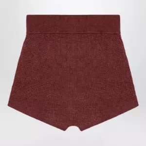 Fear of God Essentials Burgundy Honeycomb Short