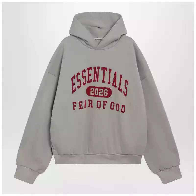 192HO256862F_R_FEARE-SG.x Fear of God Essentials Smoke-grey sweatshirt with logo print