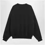 Fear of God Essentials Training 90s black cotton fleece sweatshirt