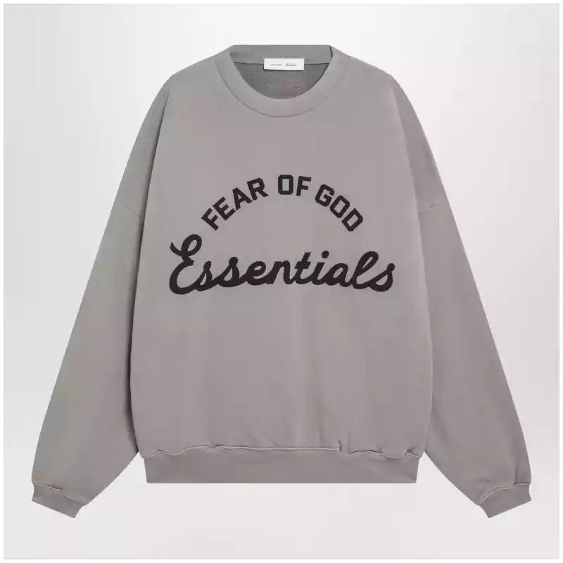 Fear of God Essentials Faded Seal cotton fleece crewneck sweatshirt