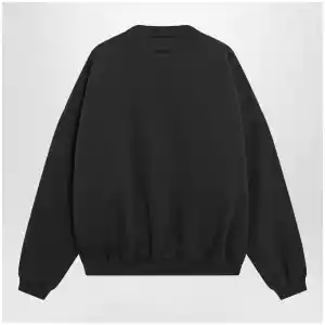 Fear of God Essentials Black cotton crewneck sweatshirt