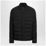 Moncler Slim-fit down jacket in black shell with applied logo