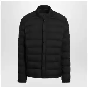 Moncler Slim-fit down jacket in black shell with applied logo