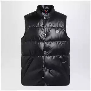 Moncler Navy blue down-filled Restigo vest