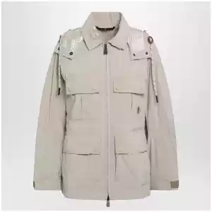 Moncler Grenoble Light beige Nimba jacket with drawstring