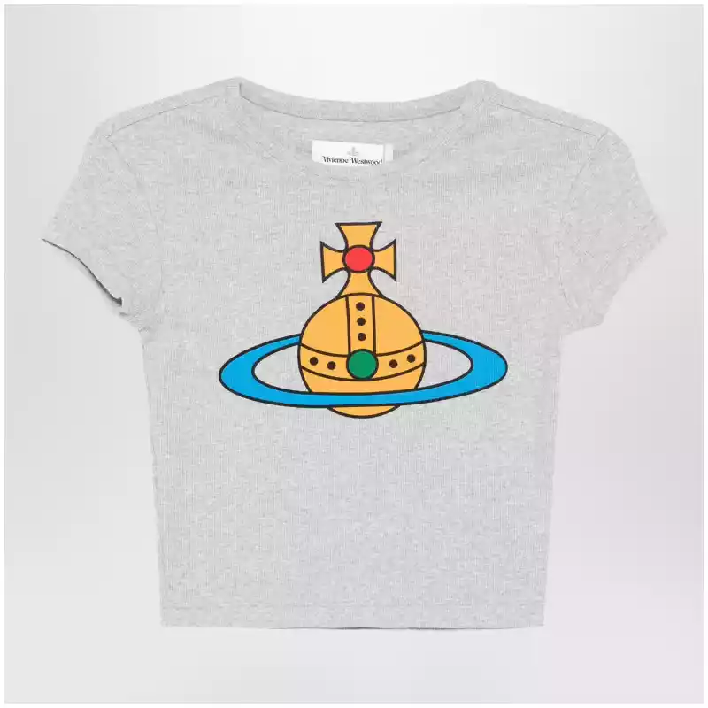Vivienne Westwood Grey melange Baby Peru T-shirt