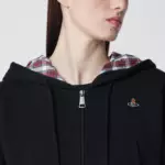 Vivienne Westwood Black cropped sweatshirt with Orb logo