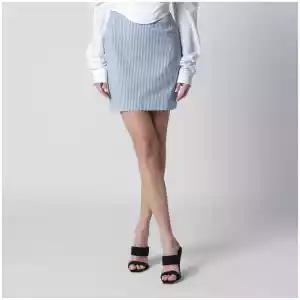 Vivienne Westwood Light blue striped mini skirt