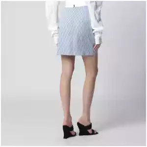 Vivienne Westwood Light blue striped mini skirt