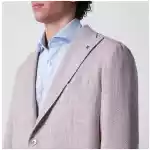 Tagliatore Single-Breasted Herringbone Jacket Lilac