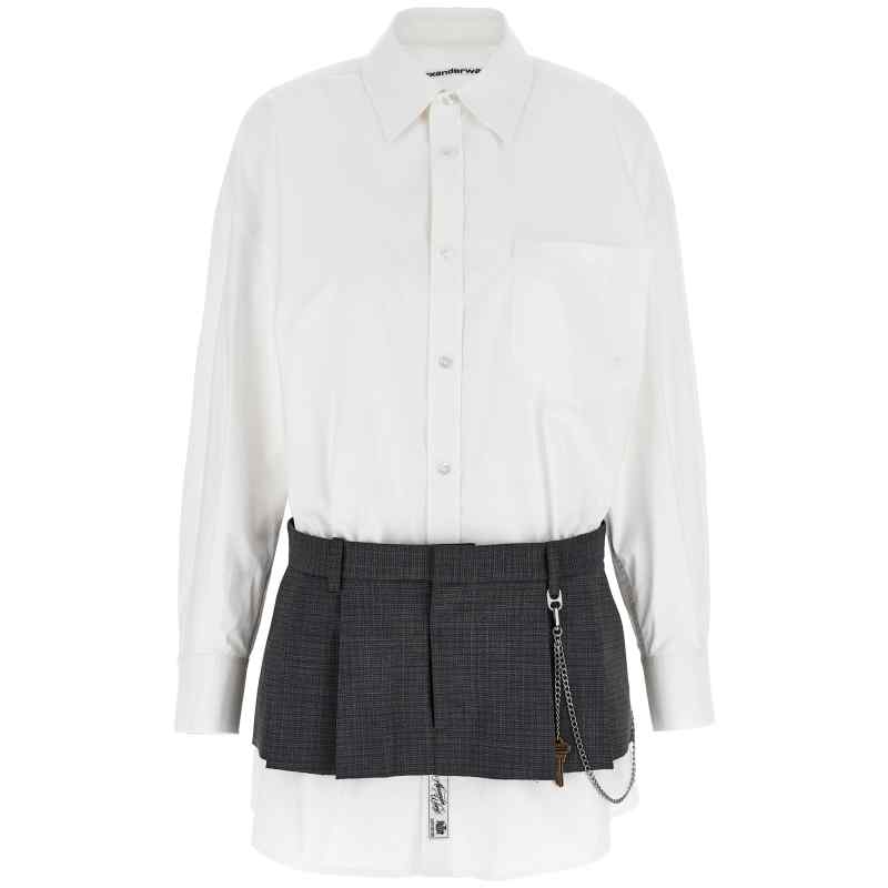 1WC3256791964A_01_M_2025-06-13T08-02-22.493Z Alexander Wang Pre-styled Shirt Dress W Chain Dress