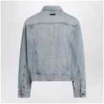Fear of God Essentials Light blue vintage-effect denim jacket